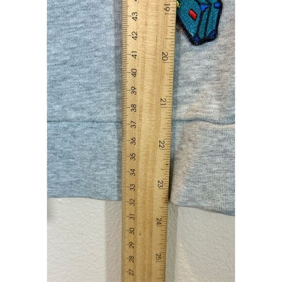 Mira Mikati My Lala Land Limited Cotton Crewneck Patched Pullover Sweater 6US - Picture 8 of 10